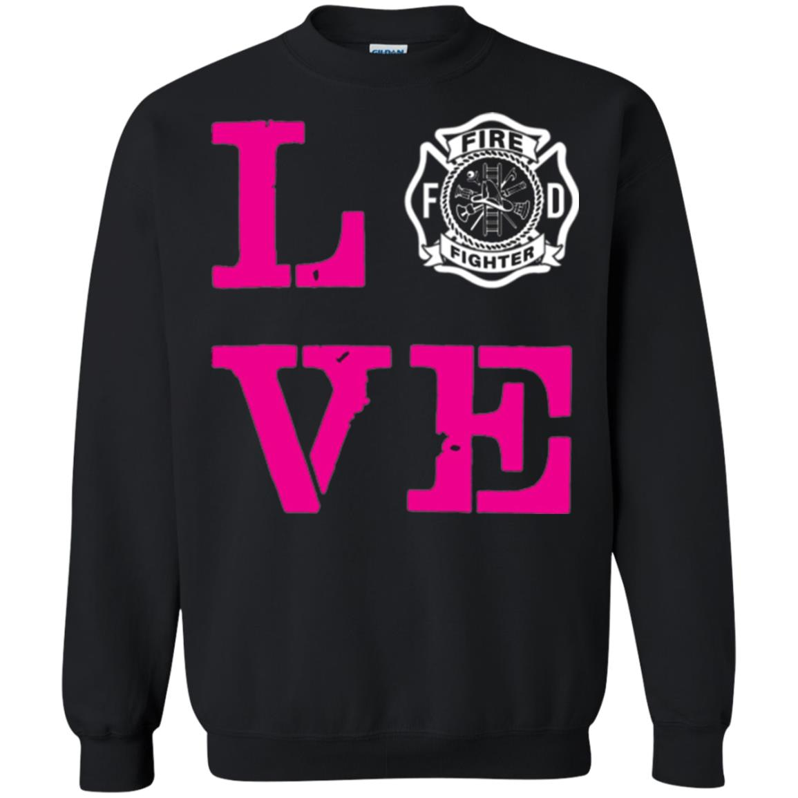 Inktee Store - Firefighter Wife Love Fireman Sweatshirt Image