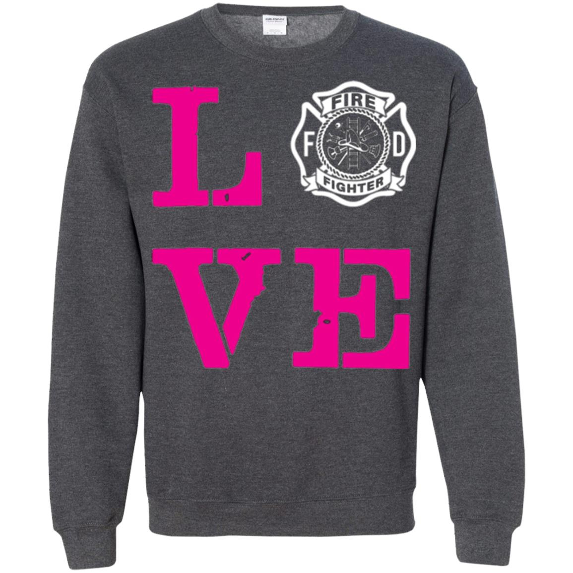 Inktee Store - Firefighter Wife Love Fireman Sweatshirt Image