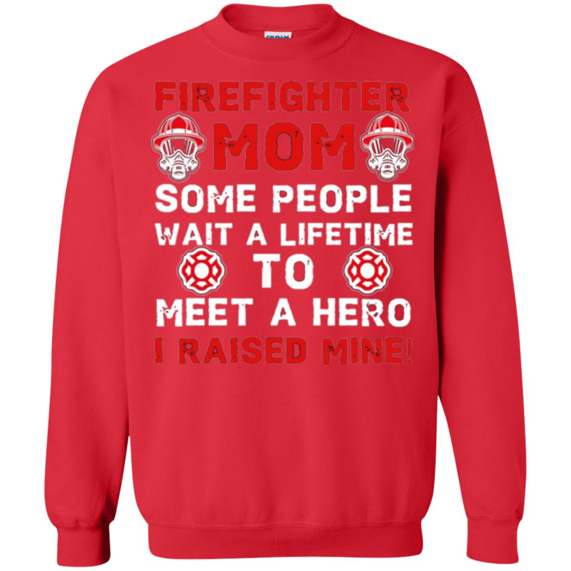Inktee Store - Firefighter Mom - I Raised My Hero Women Sweatshirt Image