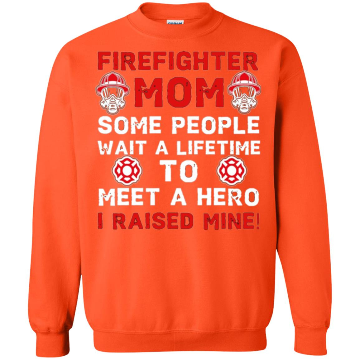 Inktee Store - Firefighter Mom - I Raised My Hero Women Sweatshirt Image
