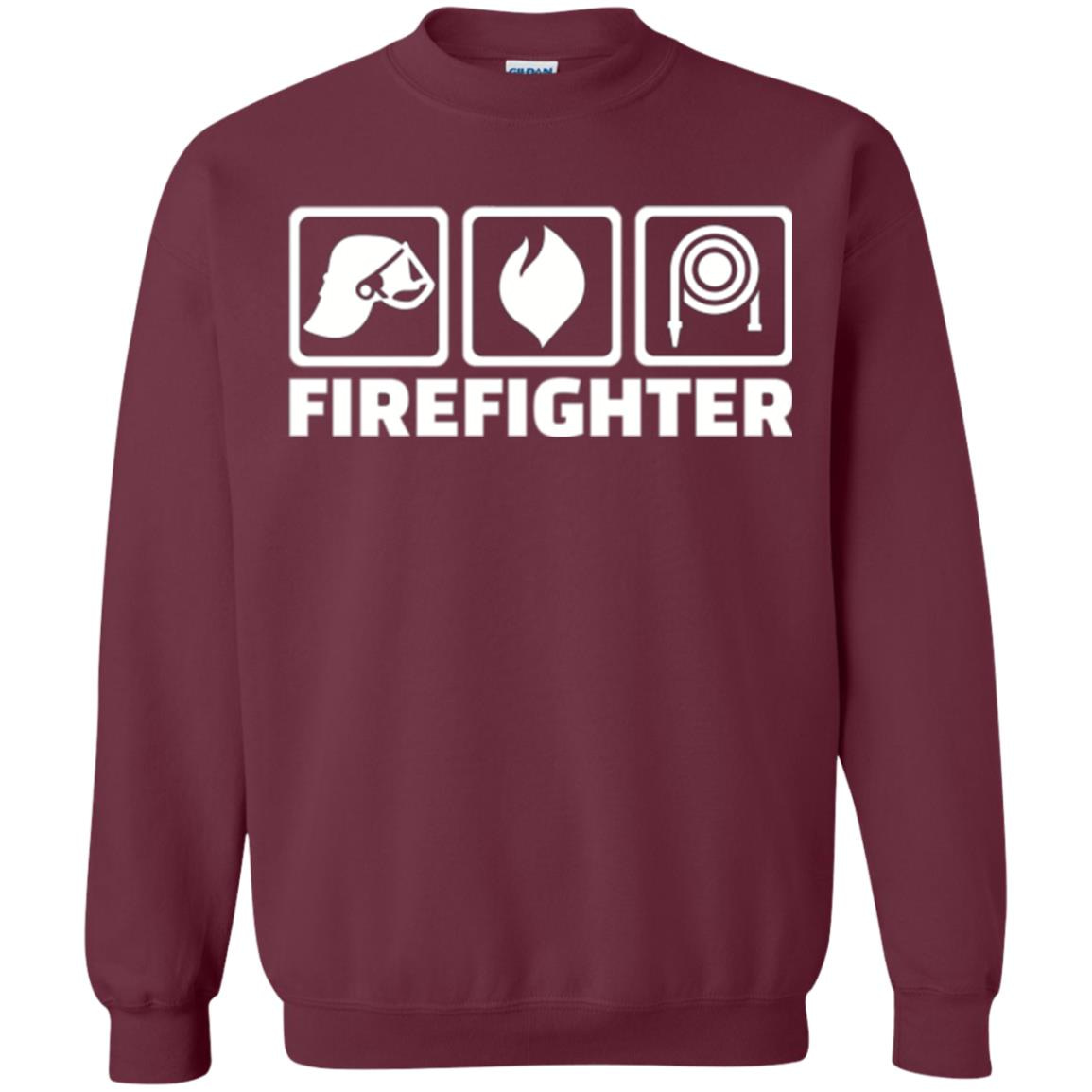 Inktee Store - Firefighter Logo Brave Fireman Sweatshirt Image