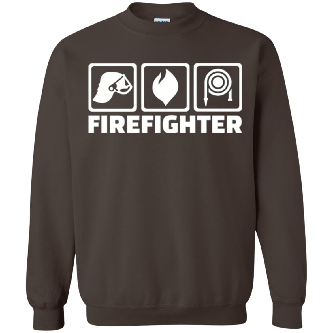 Inktee Store - Firefighter Logo Brave Fireman Sweatshirt Image