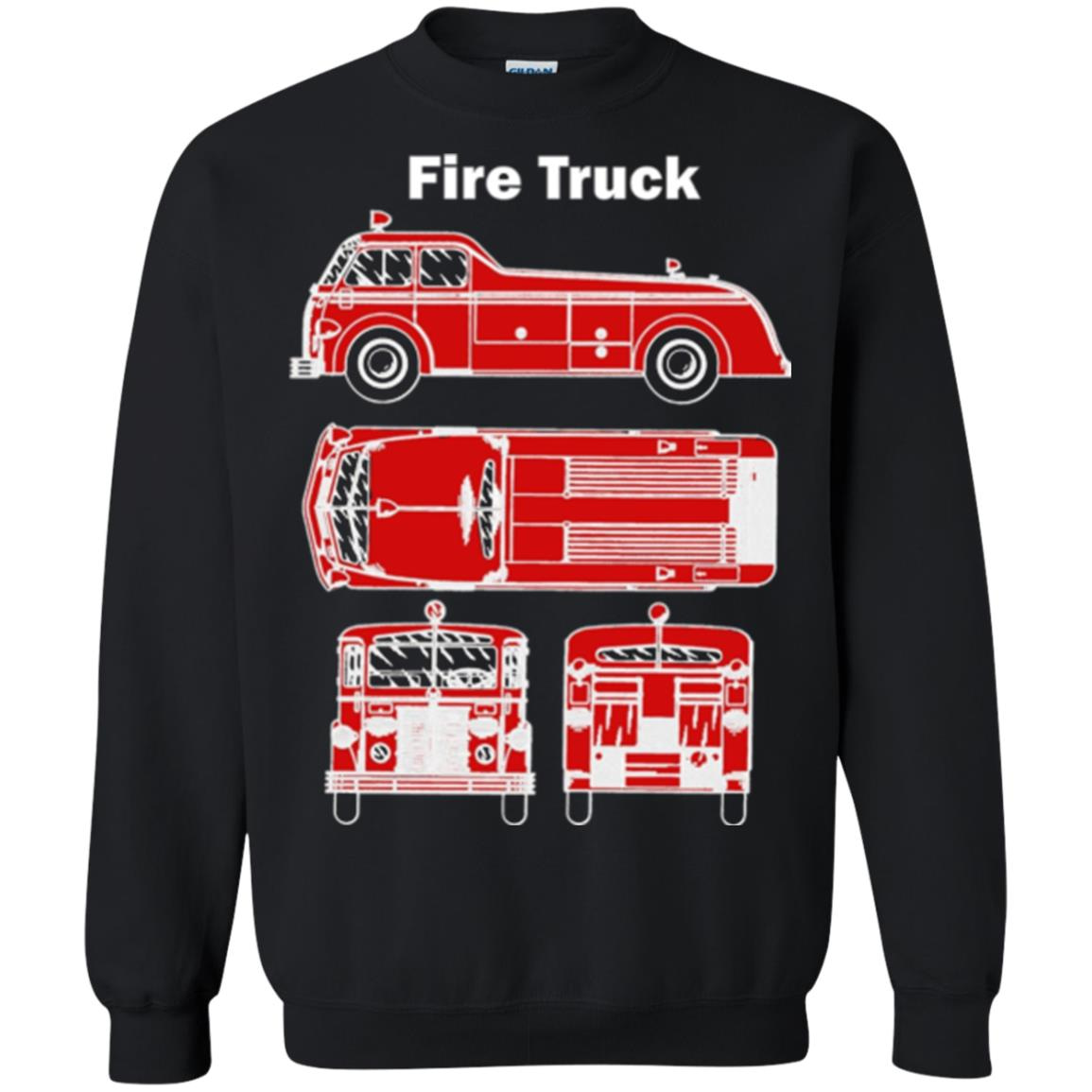 Inktee Store - Fire Truck -1930S Vintage Fire Truck Design Sweatshirt Image