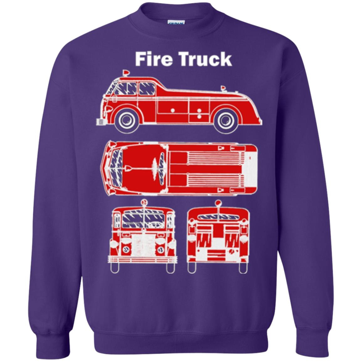 Inktee Store - Fire Truck -1930S Vintage Fire Truck Design Sweatshirt Image