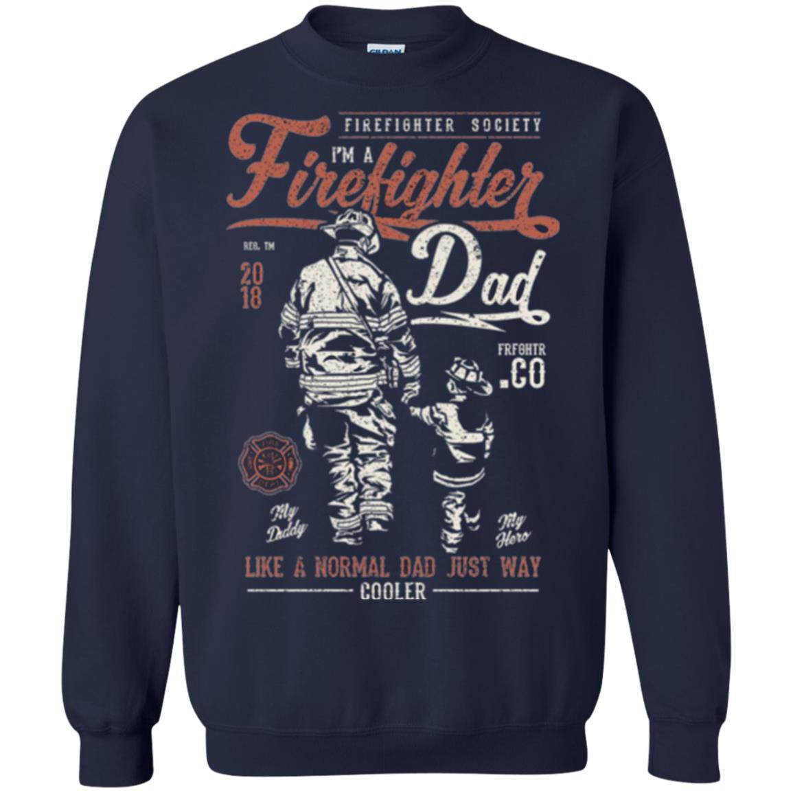 Inktee Store - Firefighter Dad - Vintage Fireman Gift Sweatshirt Image