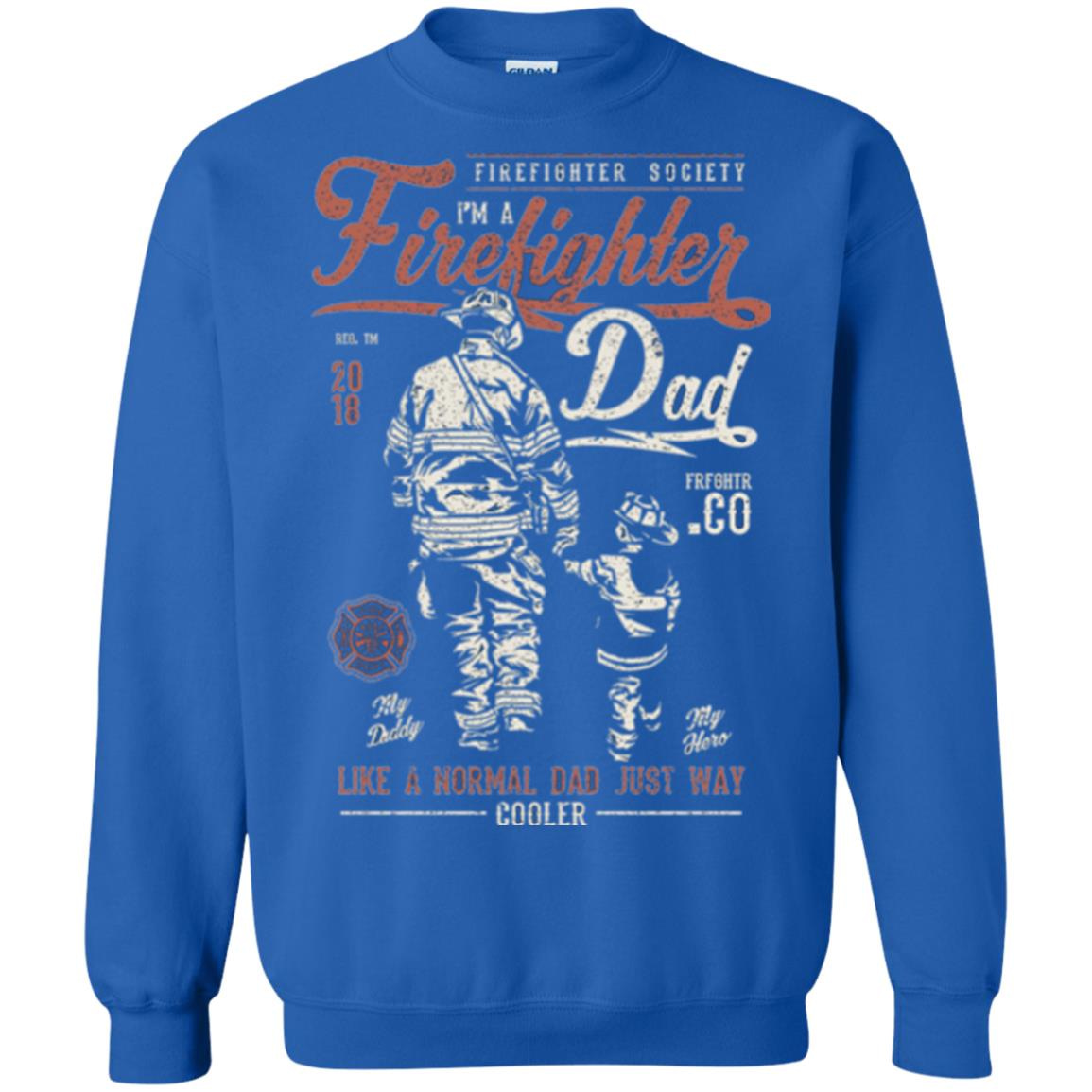 Inktee Store - Firefighter Dad - Vintage Fireman Gift Sweatshirt Image
