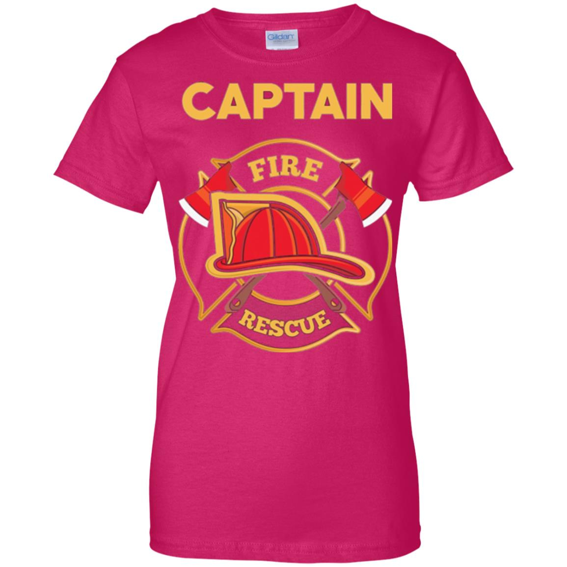 Inktee Store - Fire Rescue Captain Department Firefighters Firemen Women’s T-Shirt Image
