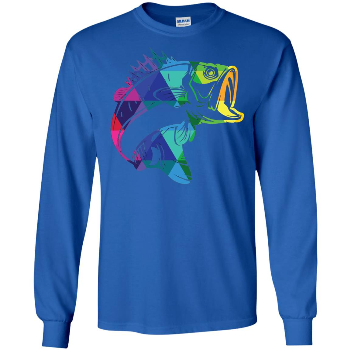 Inktee Store - Fishing For Bass Fisherman Fishing Gifts Long Sleeve T-Shirt Image
