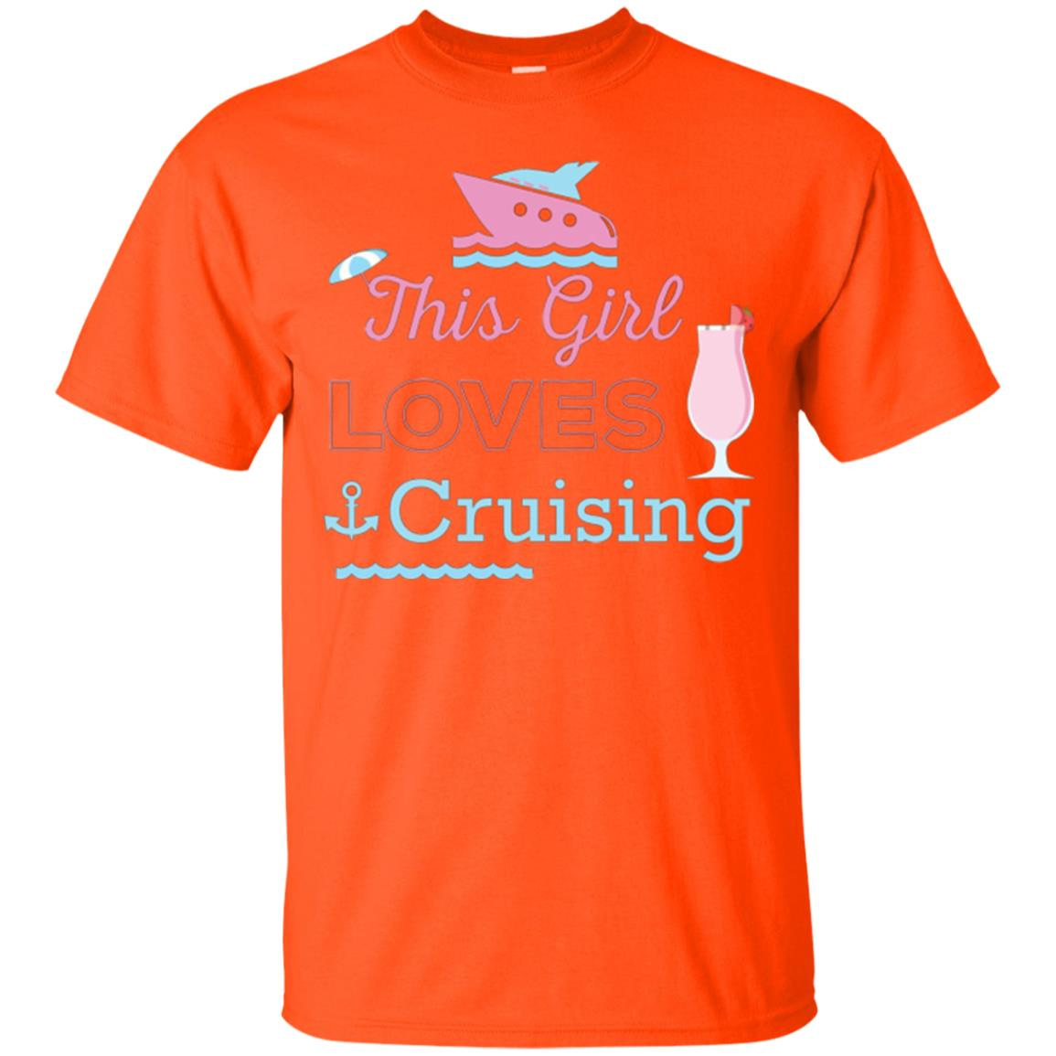 Inktee Store - This Girl Loves Cruising Shirt - Women Cruise Men’s T-Shirt Image