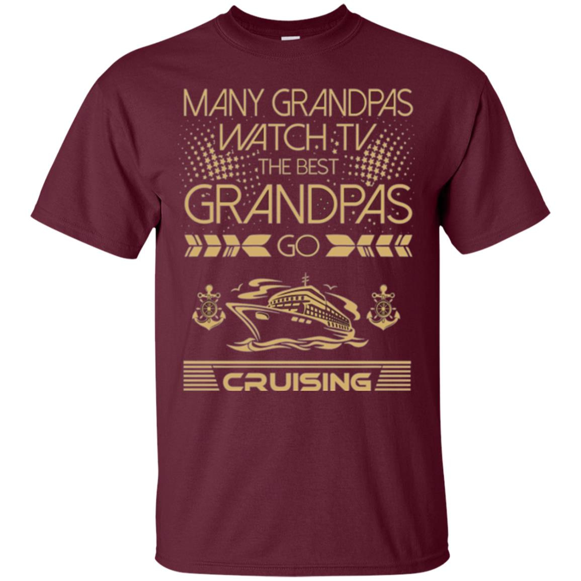 Inktee Store - Many Grandpas Watch Tv Best Cruising Outdoors Men’s T-Shirt Image