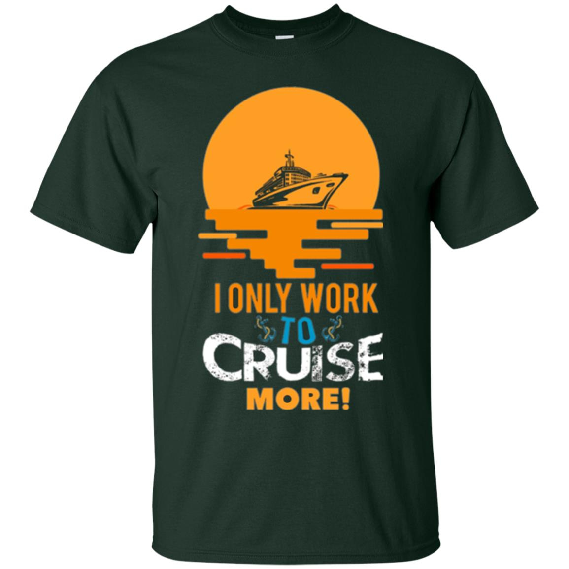 Inktee Store - I Only Work To Cruise More Vacation Men’s T-Shirt Image