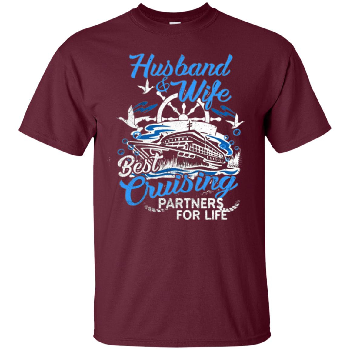 Inktee Store - Husband And Wife Cruising Partners Men’s T-Shirt Image