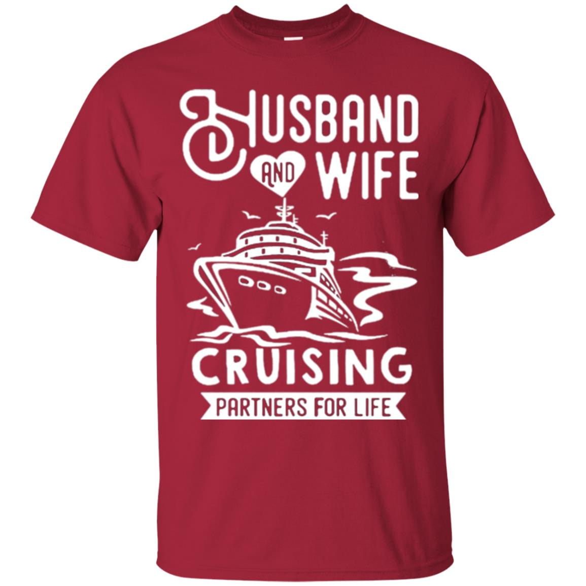 Inktee Store - Husband And Wife Cruising Partners For Life Men’s T-Shirt Image
