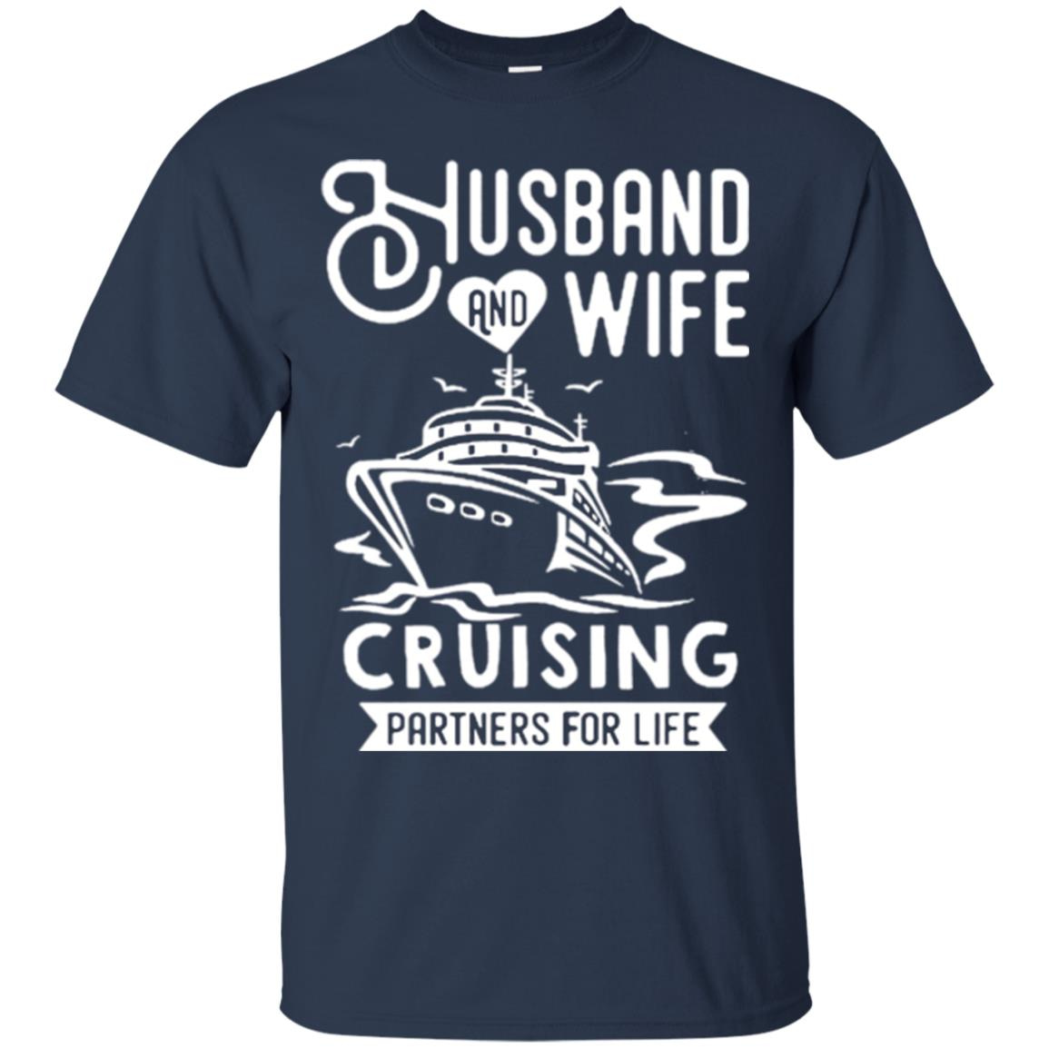 Inktee Store - Husband And Wife Cruising Partners For Life Men’s T-Shirt Image