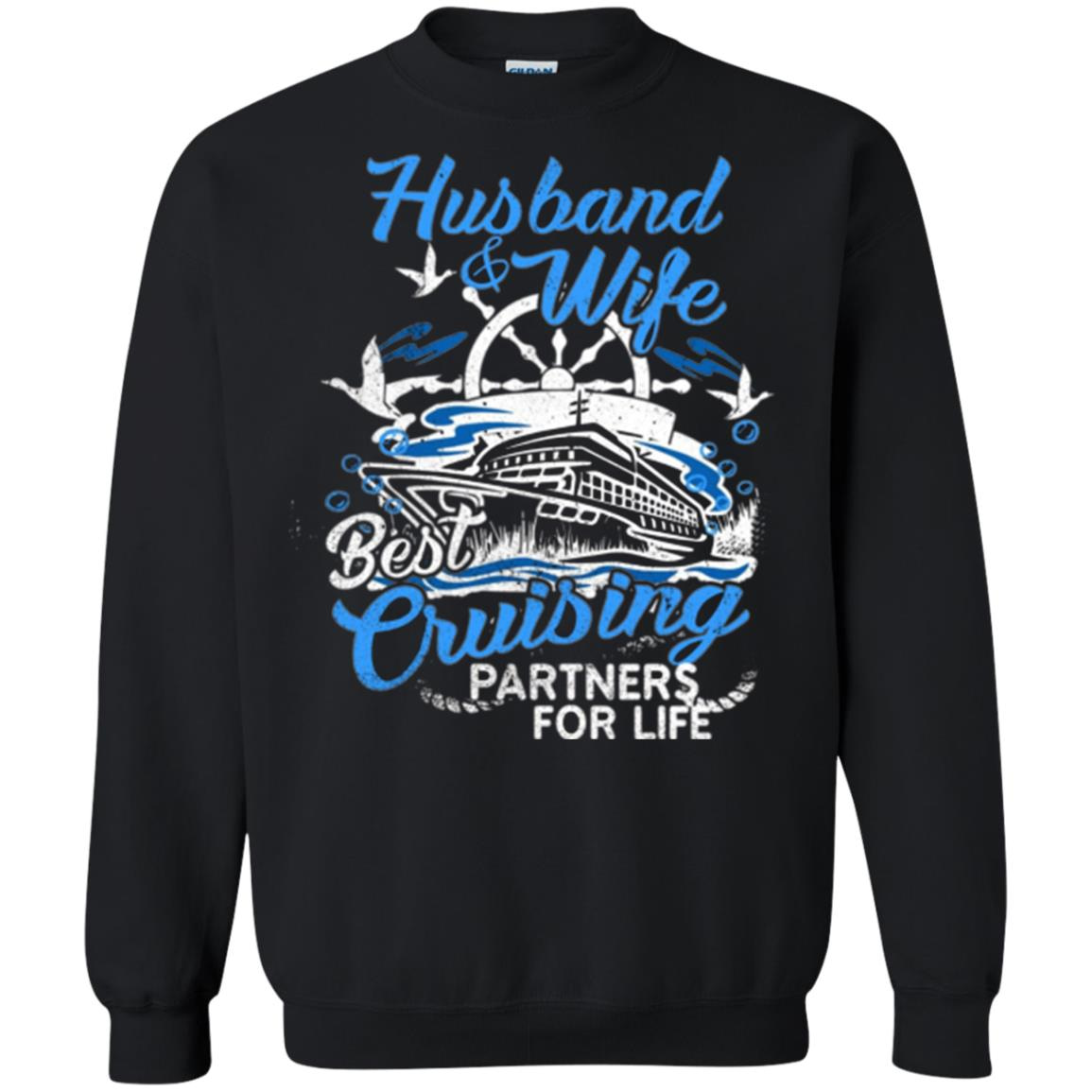 Inktee Store - Husband And Wife Cruising Partners Sweatshirt Image