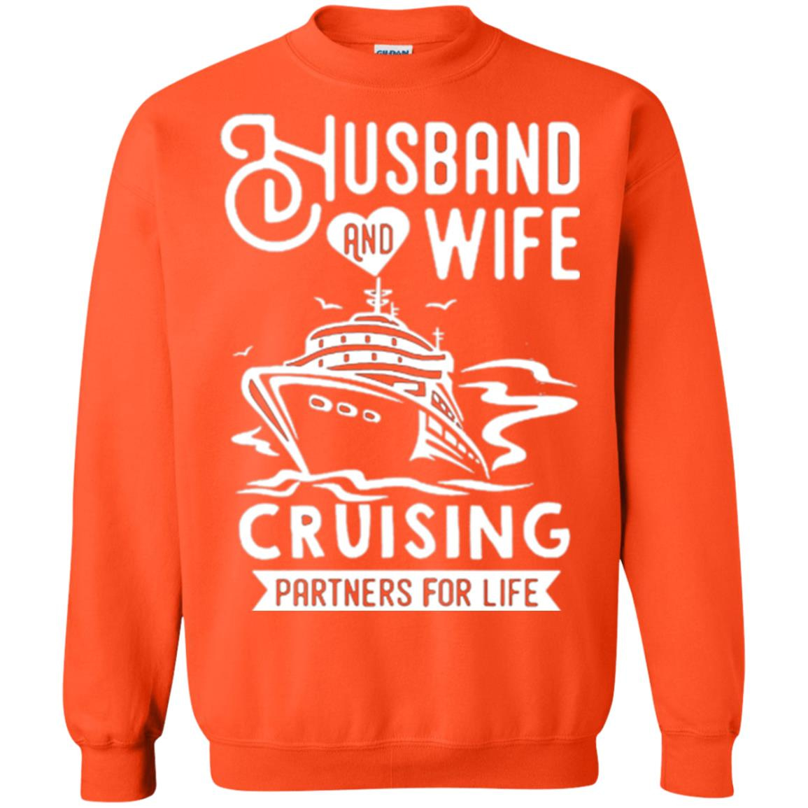 Inktee Store - Husband And Wife Cruising Partners For Life Sweatshirt Image