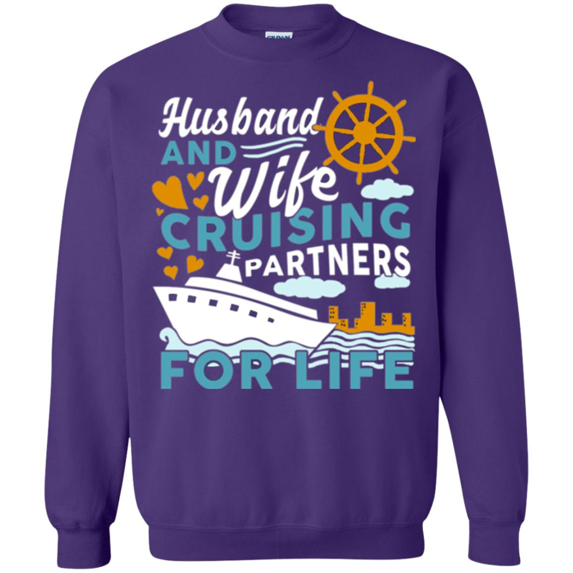 Inktee Store - Husband And Wife Cruising Partner For Life Sweatshirt Image