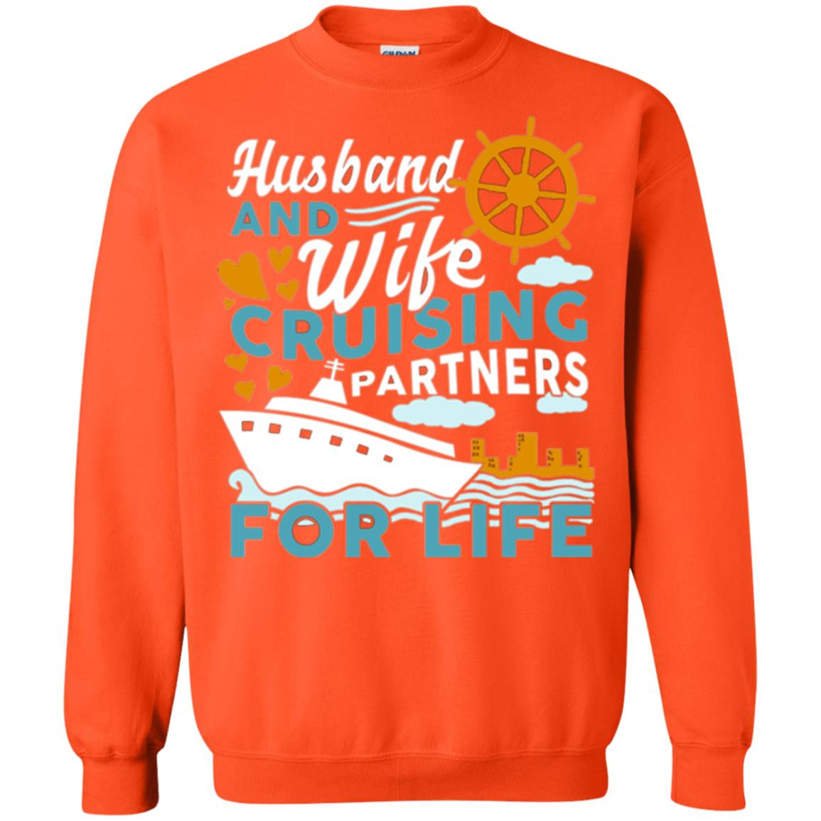 Inktee Store - Husband And Wife Cruising Partner For Life Sweatshirt Image