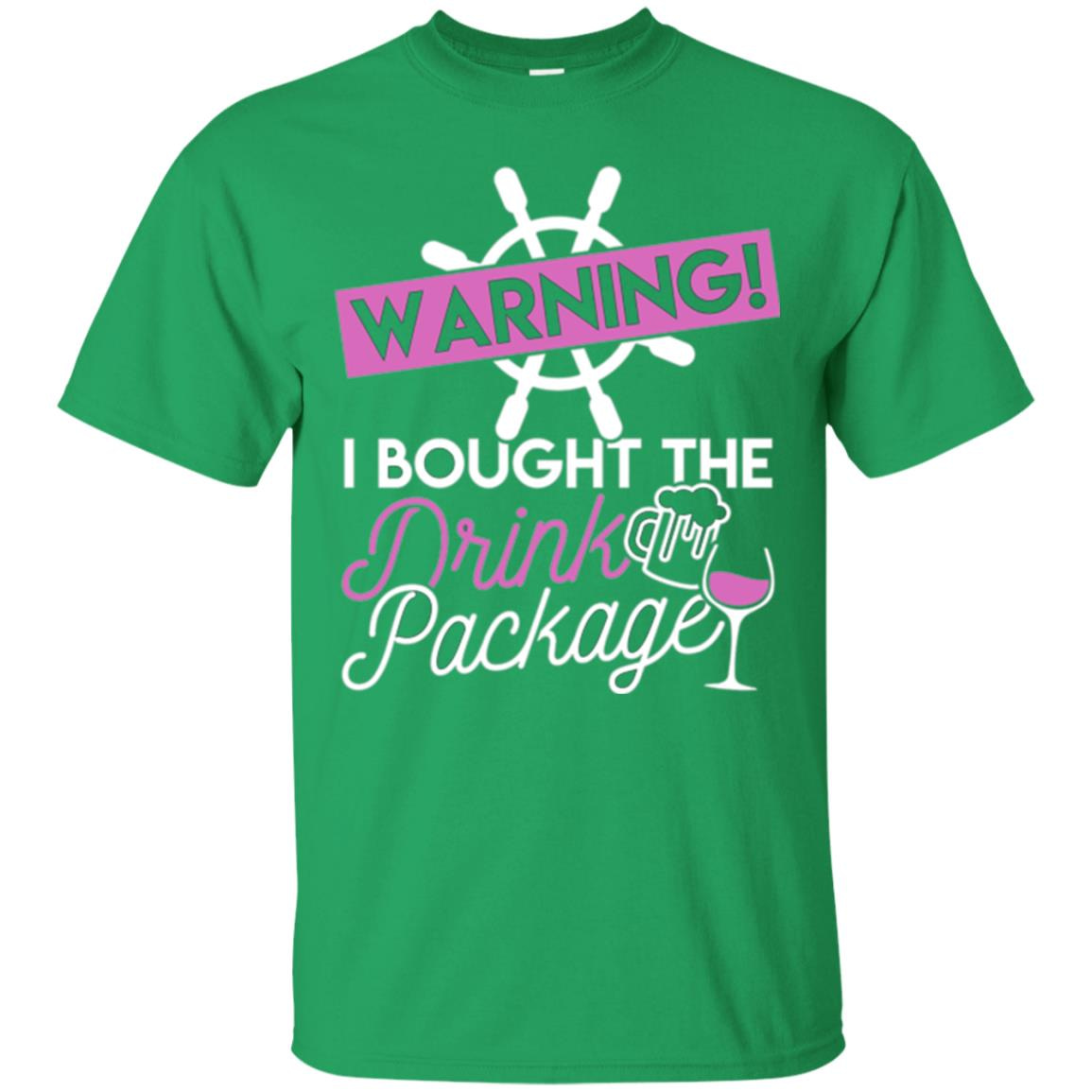 Inktee Store - Funny Cruise Shirt Warning I Bought The Drink Package Men’s T-Shirt Image