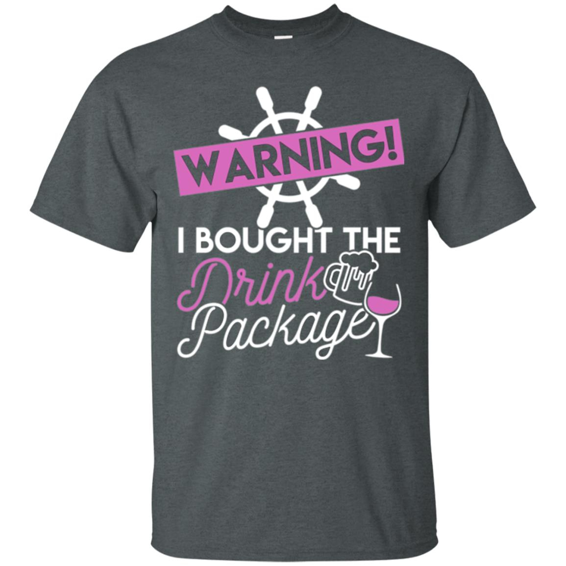Inktee Store - Funny Cruise Shirt Warning I Bought The Drink Package Men’s T-Shirt Image