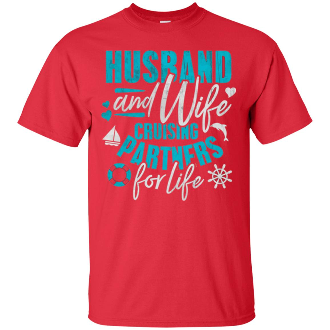 Inktee Store - Family Cruise Shirt Husband Wife Cruising Vacation Gift Men’s T-Shirt Image