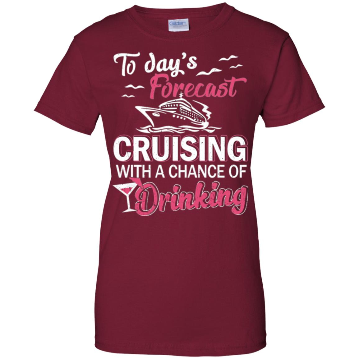 Inktee Store - Forecast Cruising With A Chance Of Drinking Women’s T-Shirt Image