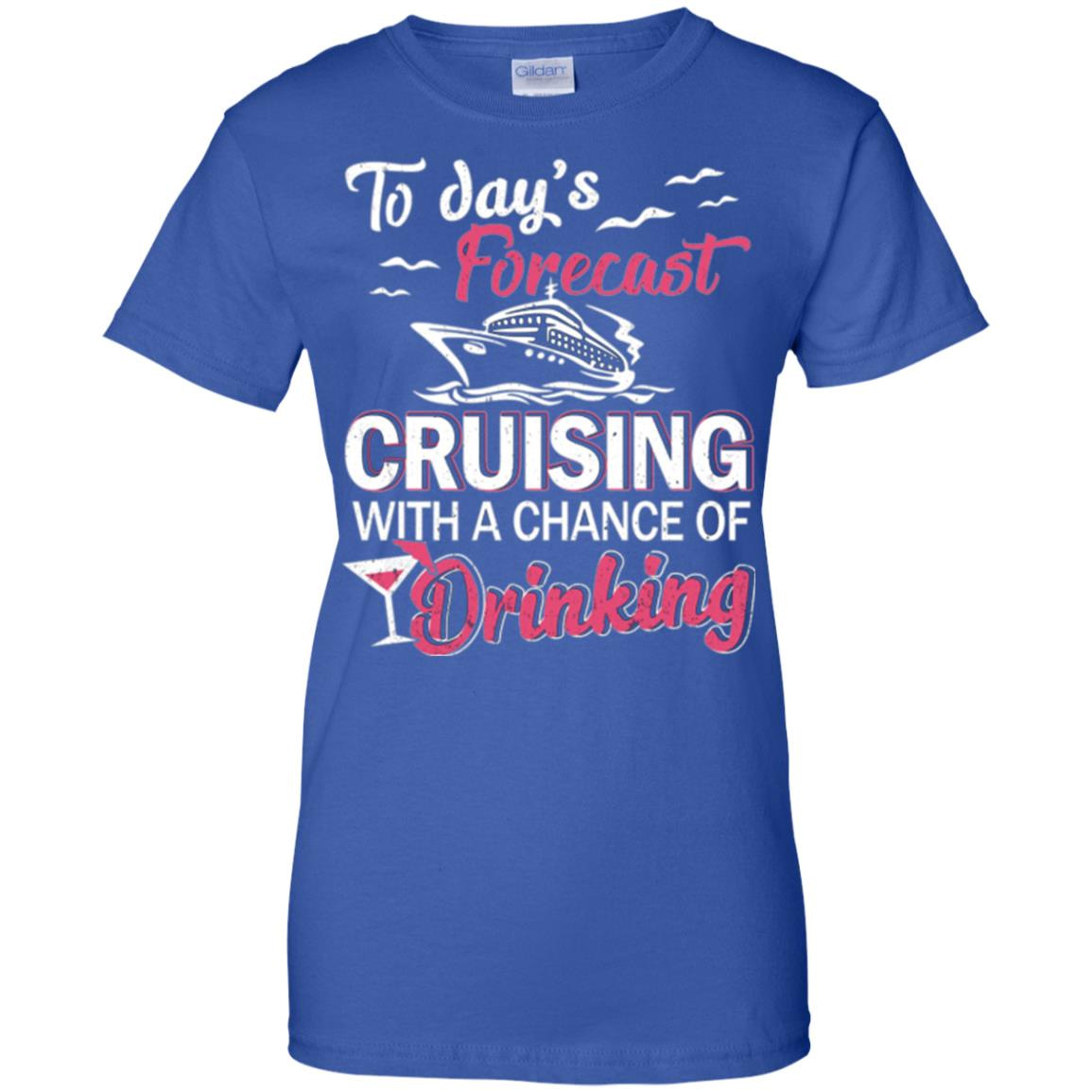 Inktee Store - Forecast Cruising With A Chance Of Drinking Women’s T-Shirt Image