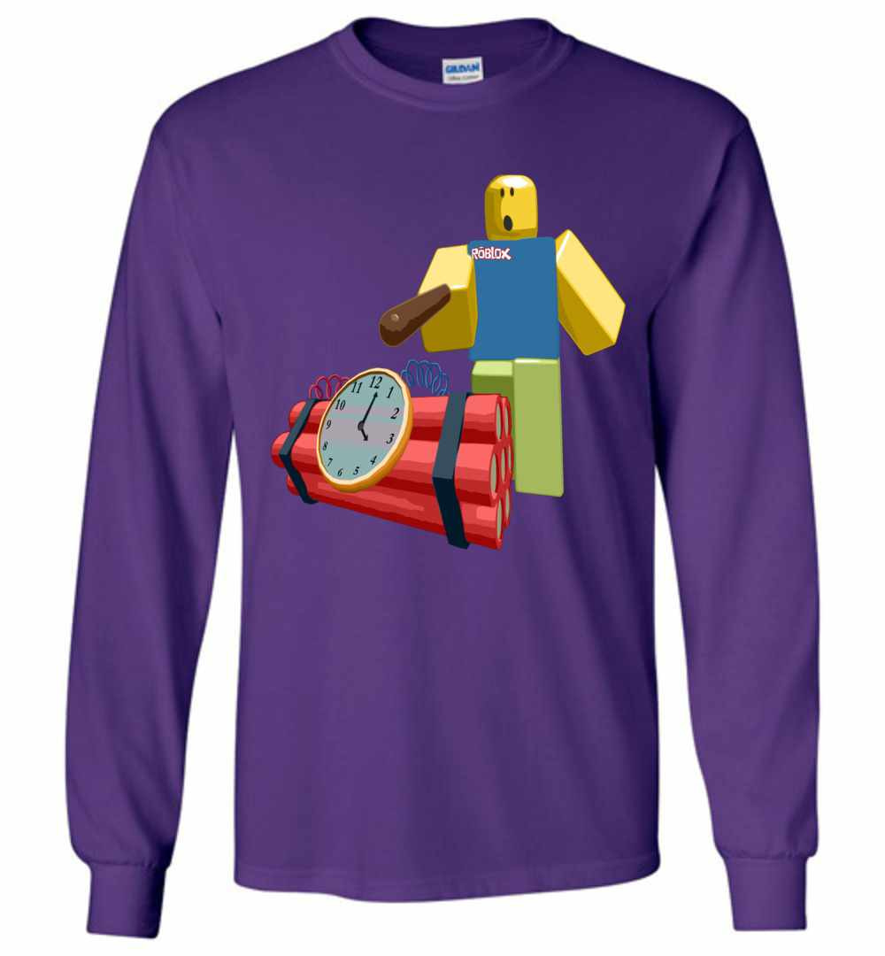 Inktee Store - The Noob Poking A Bomb With A Stick Roblox Long Sleeve T-Shirt Image
