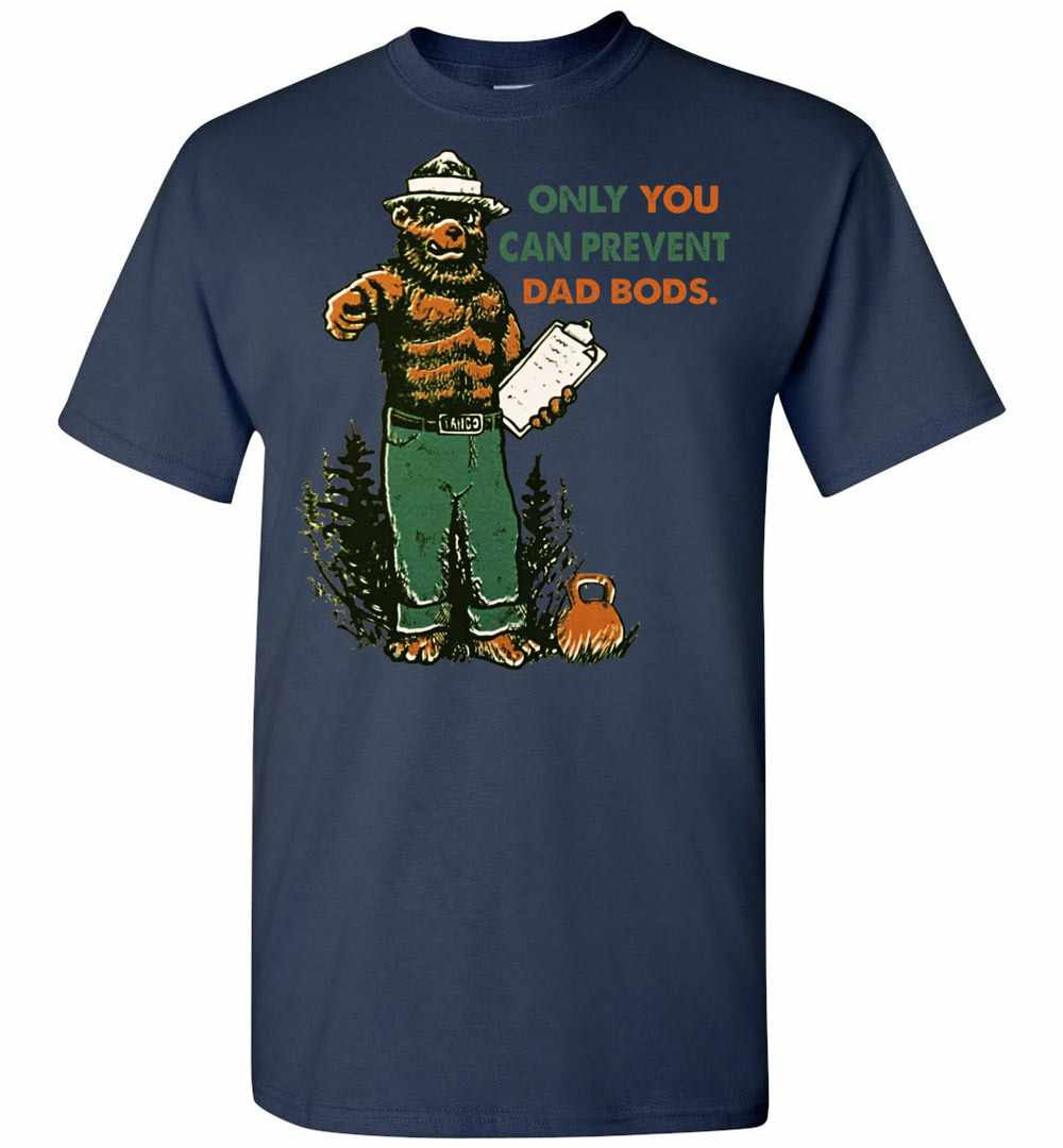 Inktee Store - Bear Only You Can Prevent Dad Bods Men'S T-Shirt Image