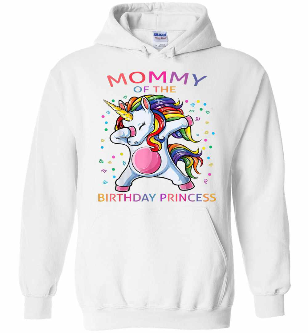 Inktee Store - Mommy Of The Birthday Princess Unicorn Girl Outfit Hoodies Image