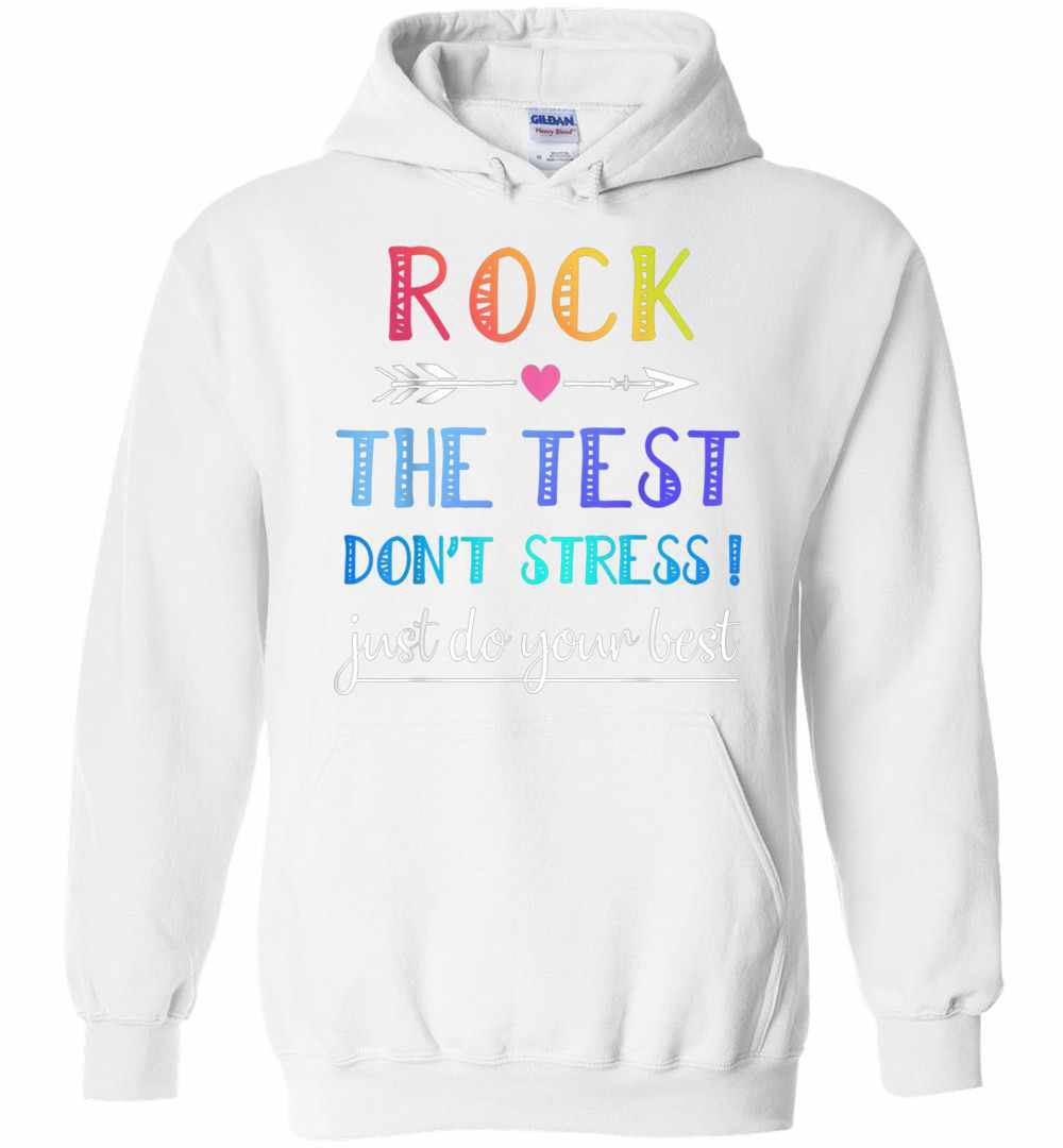 Inktee Store - Rock The Test Funny School Professor Teacher Joke Hoodies Image