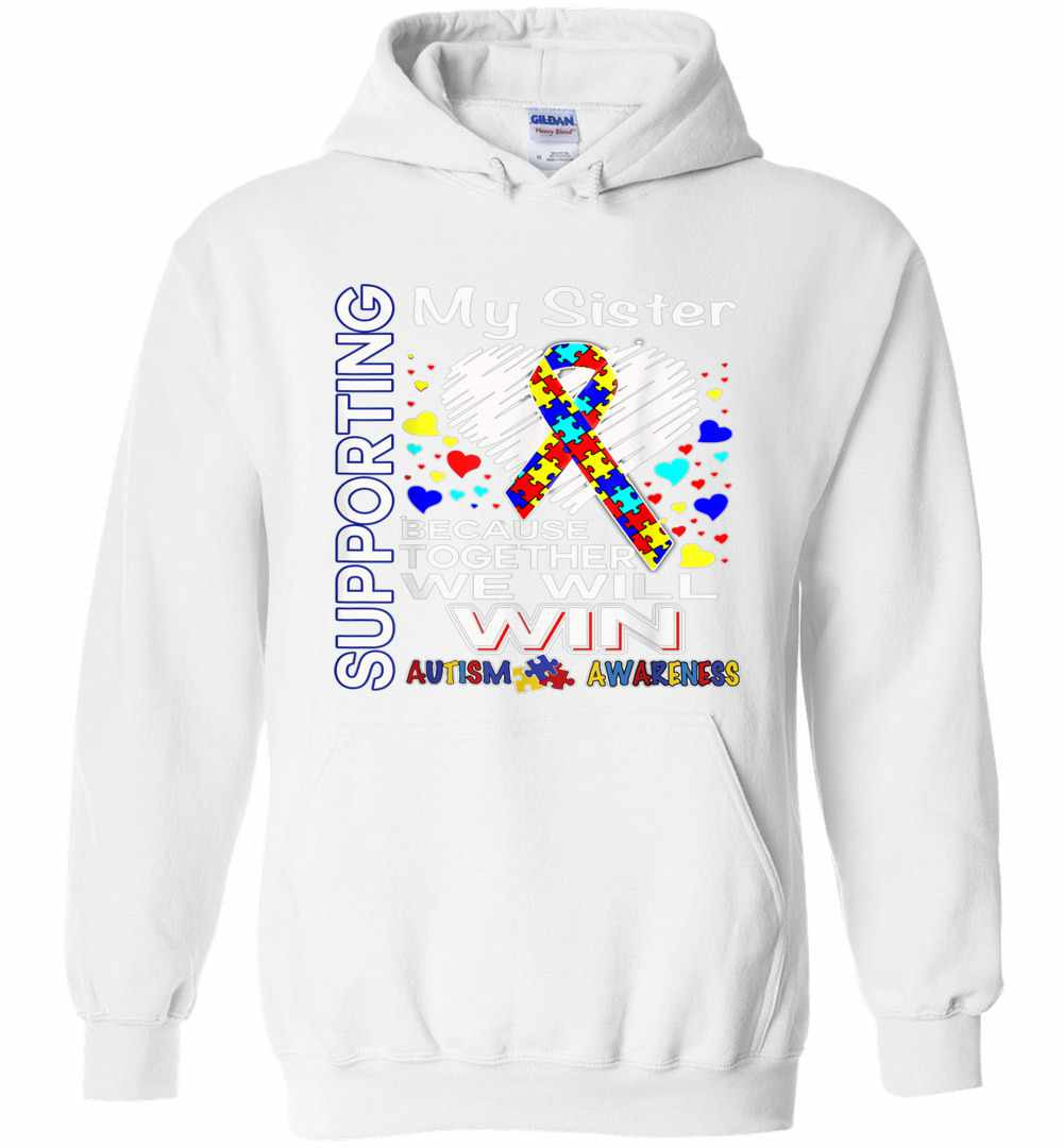 Inktee Store - Supporting My Sister - Autism Awareness Hoodies Image