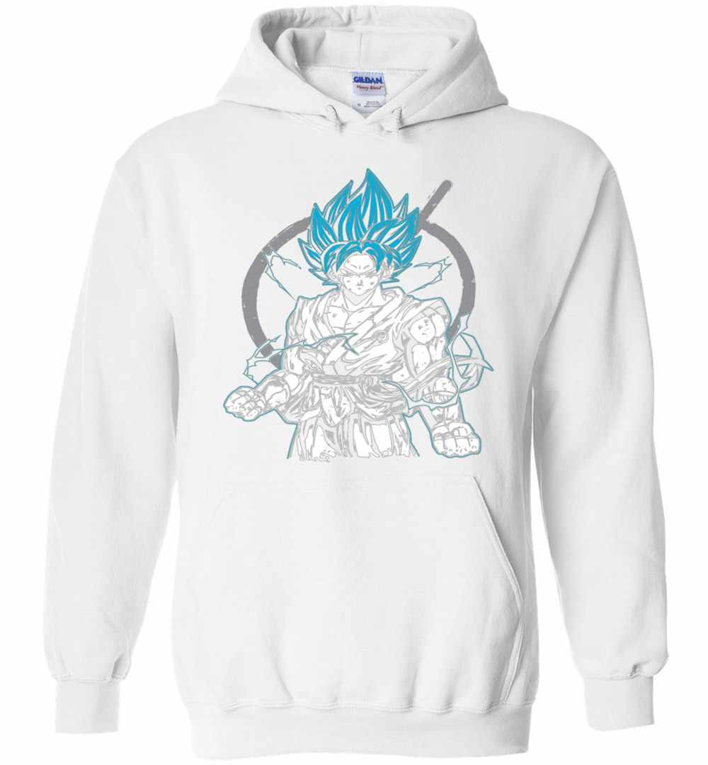 Inktee Store - Dragon Ball Super Saiyan Goku God Blue Hoodies Image