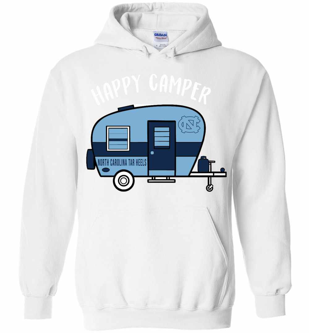 Inktee Store - North Carolina Tar Heels Happy Camper Hoodies Image