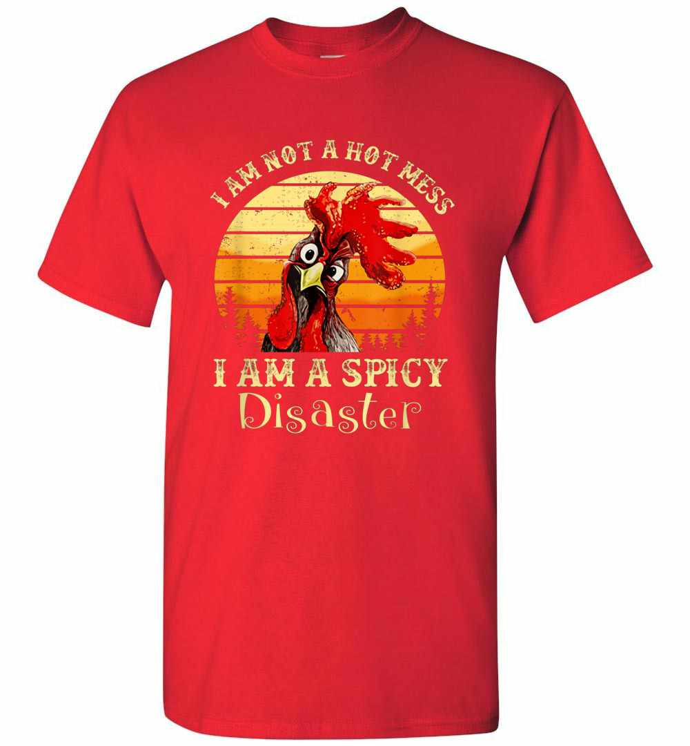 Inktee Store - Im Not A Hot Mess I Am A Spicy Disaster Men'S T-Shirt Image