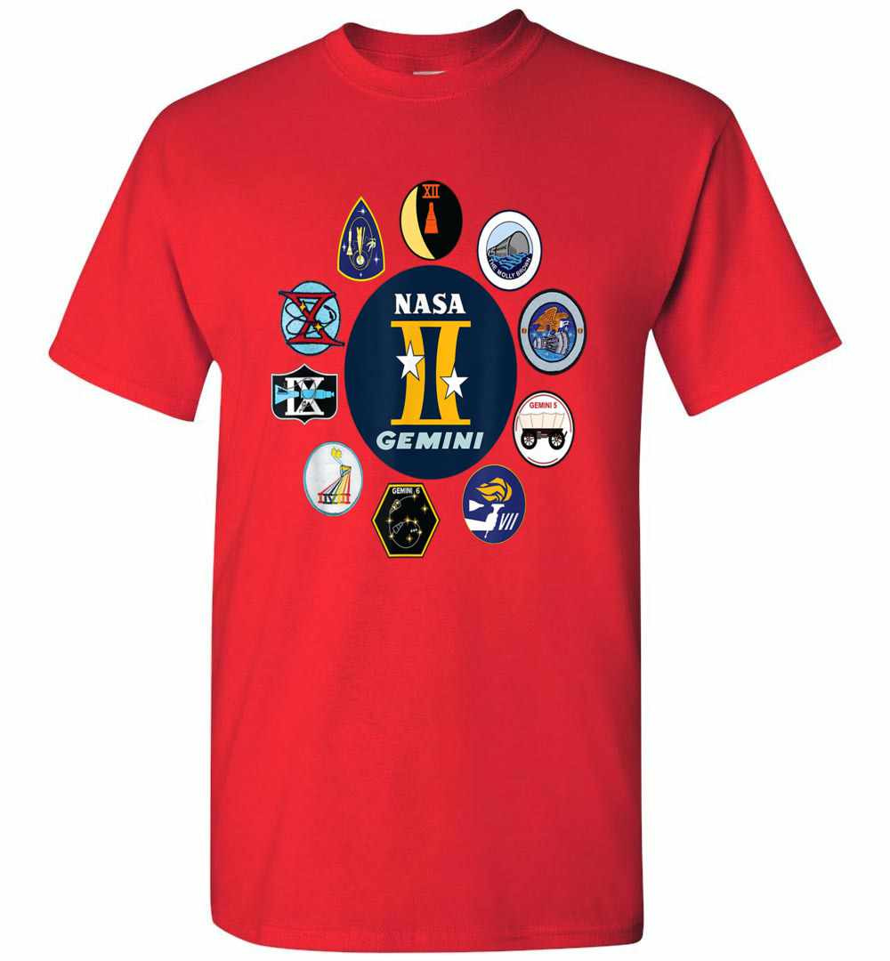 Inktee Store - Project Gemini Missions Patch Badge Nasa Men'S T-Shirt Image