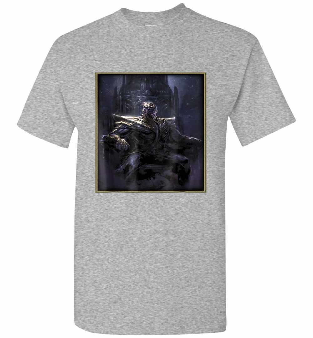 Inktee Store - Marvel Thanos Night Throne Graphic Men'S T-Shirt Image