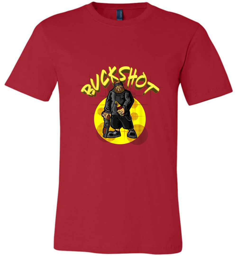 Inktee Store - Buckshot Illustration Biker Comic Premium T-Shirt Image
