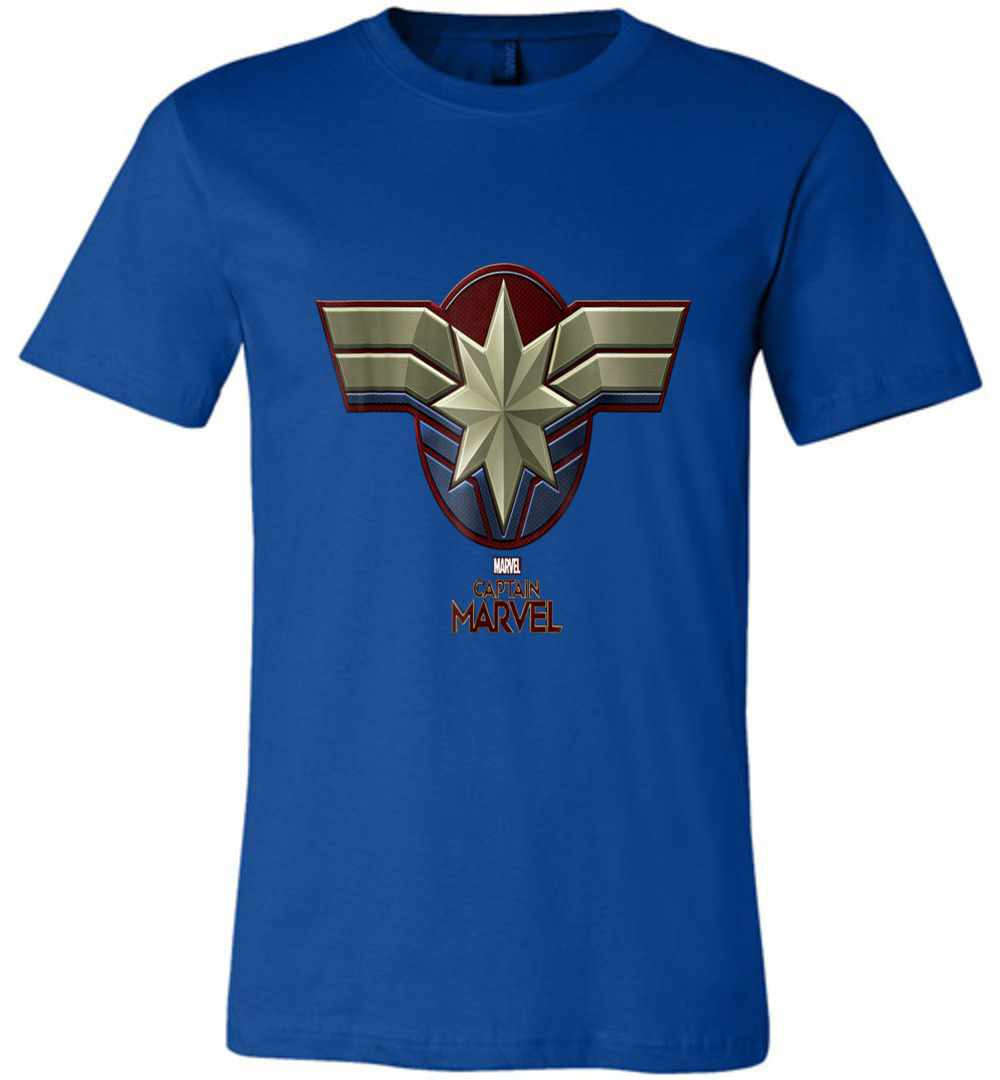 Inktee Store - Marvel Captain Marvel Movie Chest Symbol Premium T-Shirt Image