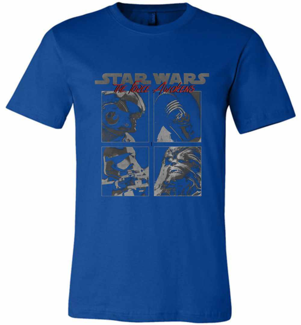 Inktee Store - Star Wars Force Awakened Squared Premium T-Shirt Image