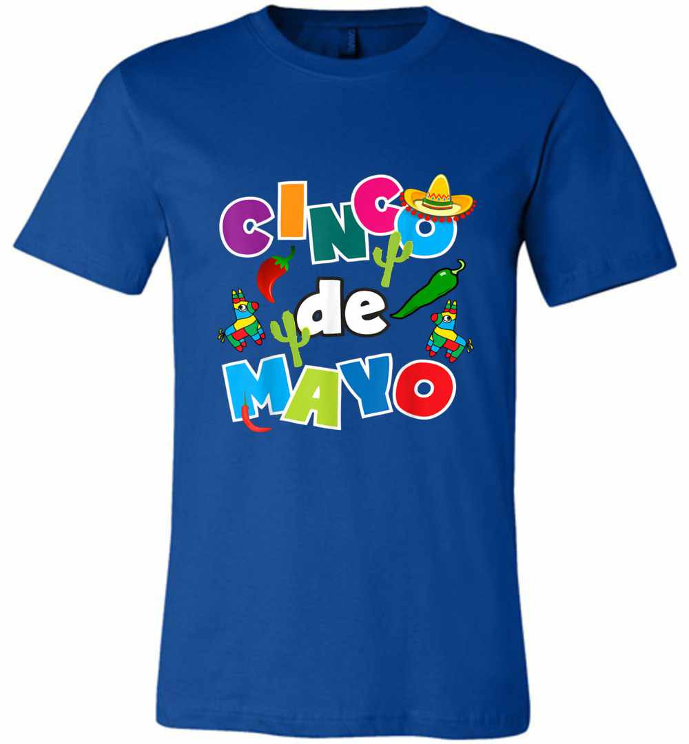 Inktee Store - Cinco De Mayo Pinata Sombrero Fun Premium T-Shirt Image