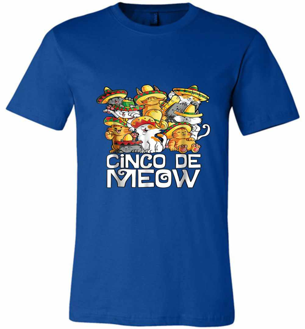 Inktee Store - Cinco De Meow Mayo Kitty Kitten Kids Cat Sombrero Premium T-Shirt Image