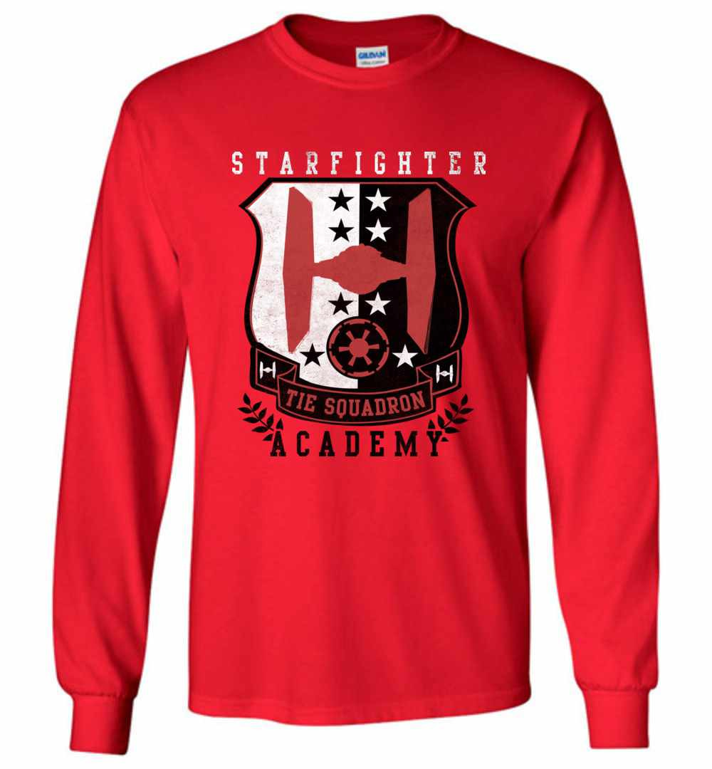 Inktee Store - Star Wars Tie Fighter Squadron Long Sleeve T-Shirt Image