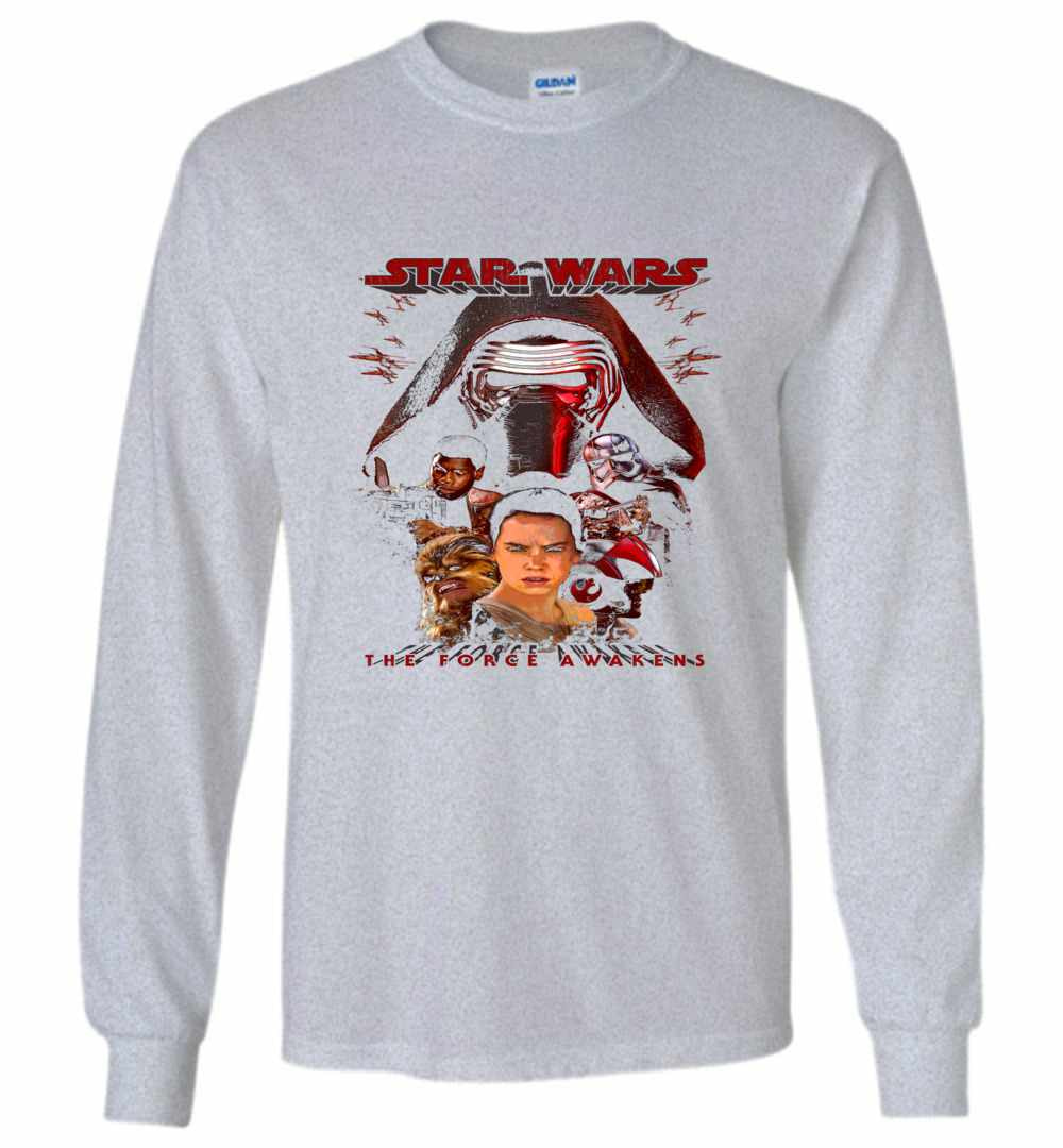 Inktee Store - Star Wars The Force Awakens Long Sleeve T-Shirt Image