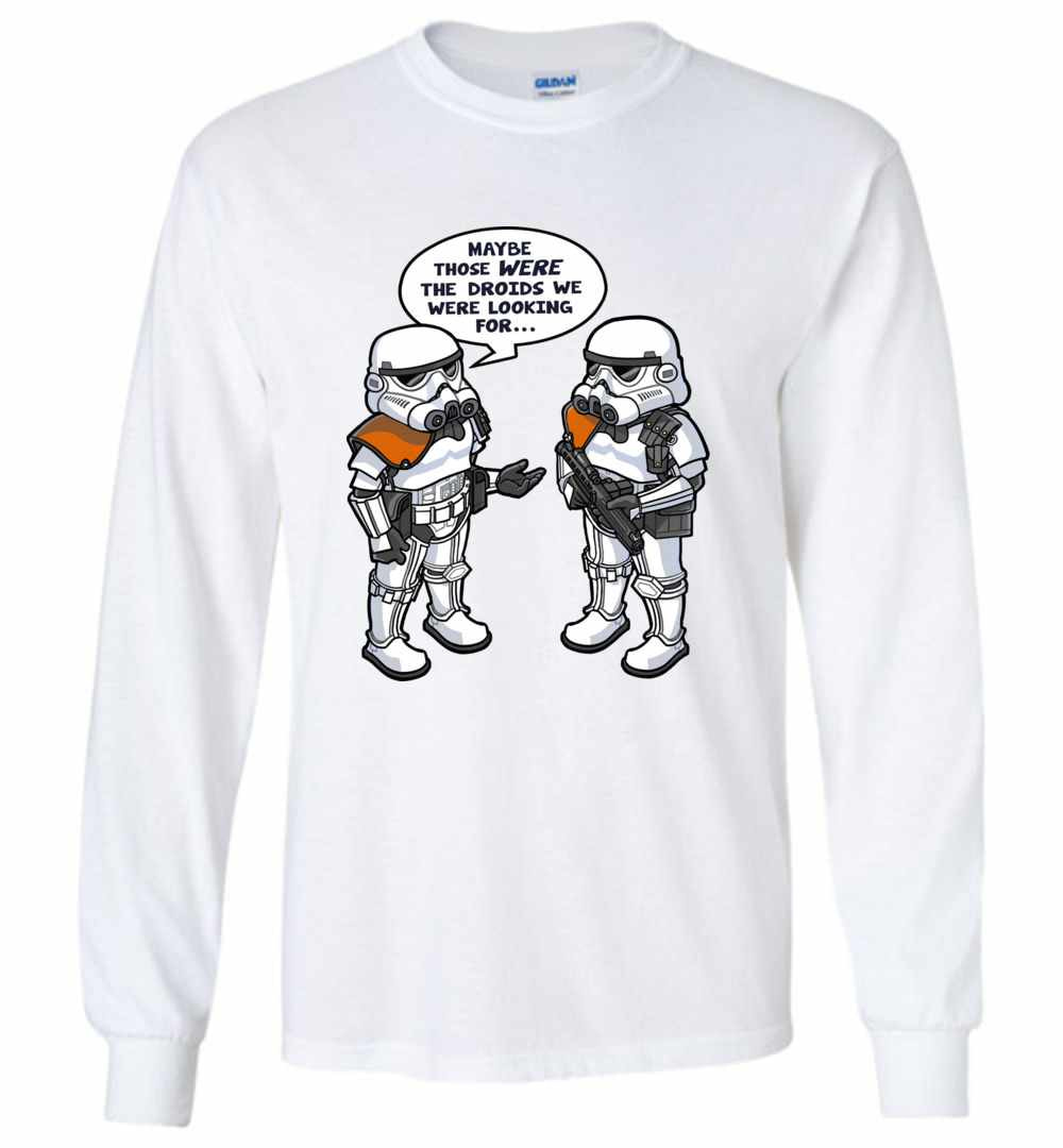 Inktee Store - Star Wars Wrong Droids Long Sleeve T-Shirt Image