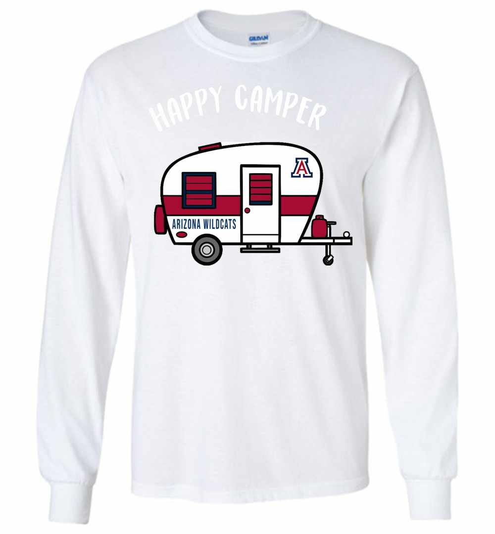Inktee Store - Arizona Wildcats Happy Camper Long Sleeve T-Shirt Image