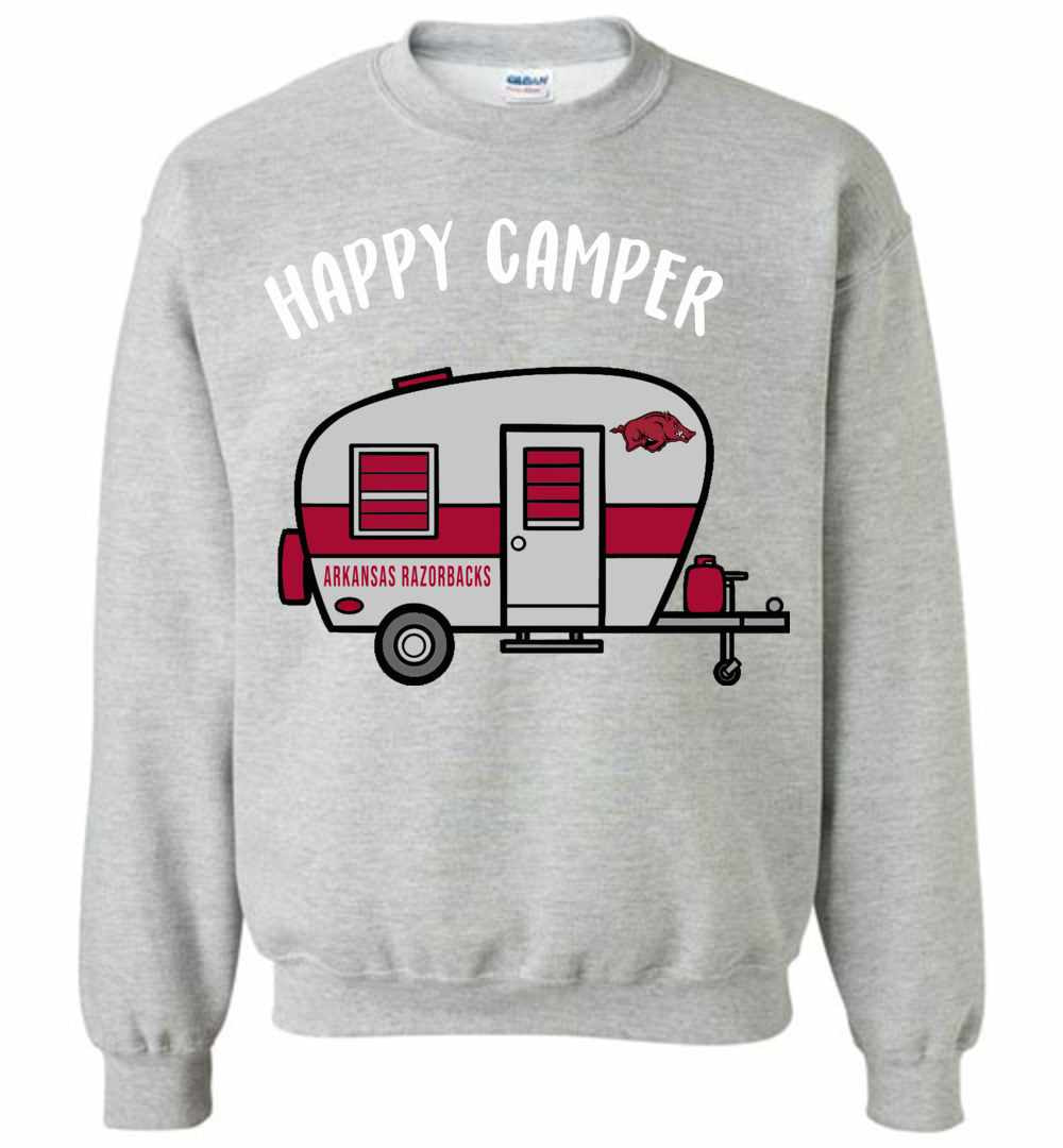 Inktee Store - Arkansas Razorbacks Happy Camper Sweatshirt Image