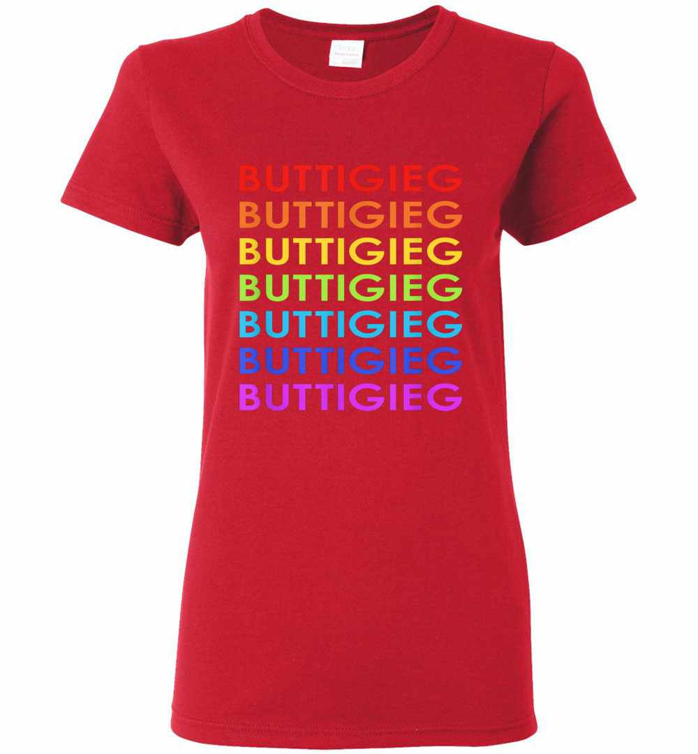 Inktee Store - Pete Buttigieg 2020 Lgbt Rainbow Women'S T-Shirt Image