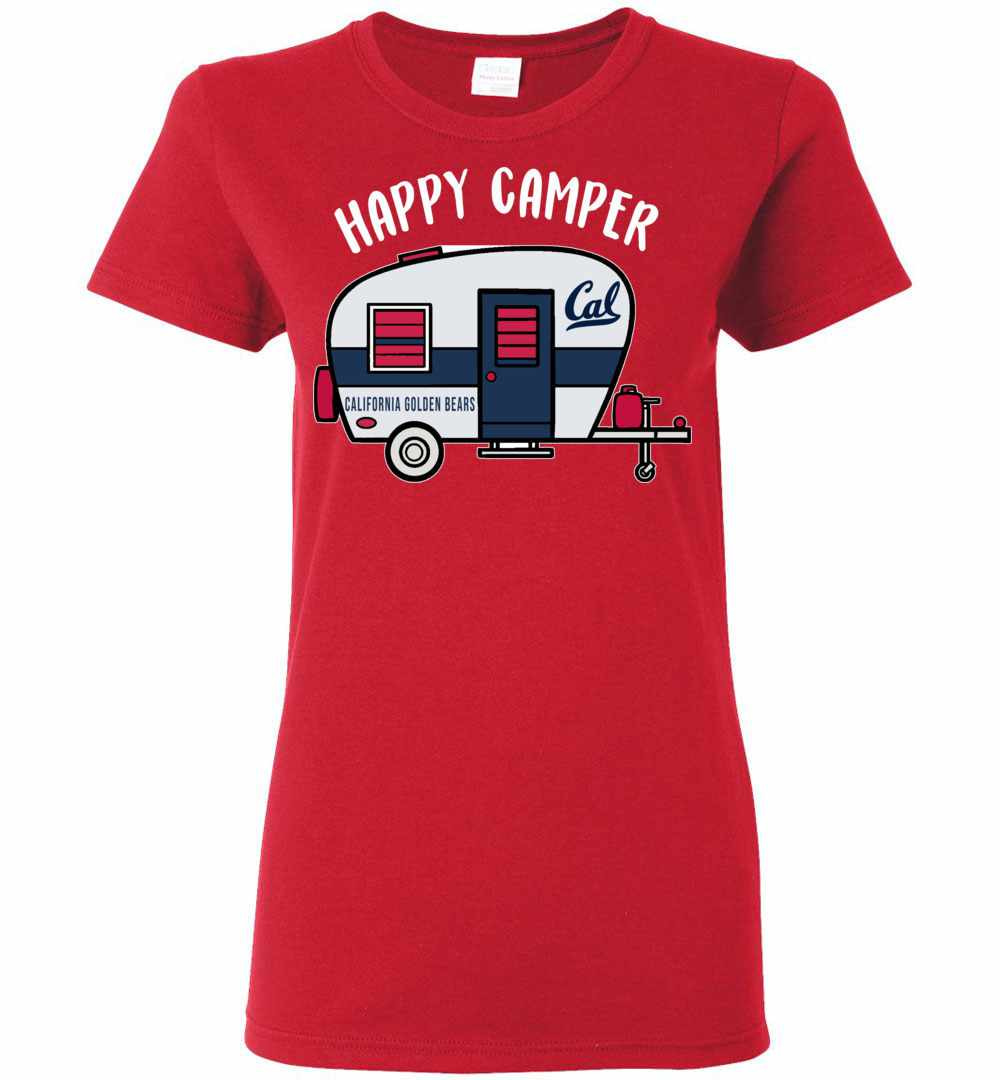 Inktee Store - California Golden Bears Happy Camper Women'S T-Shirt Image