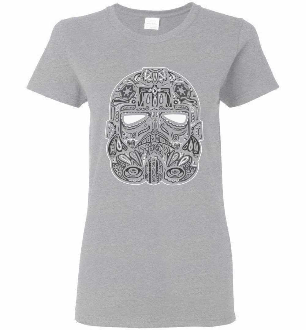 Inktee Store - Star Wars Tie Fighter Calavera Women'S T-Shirt Image